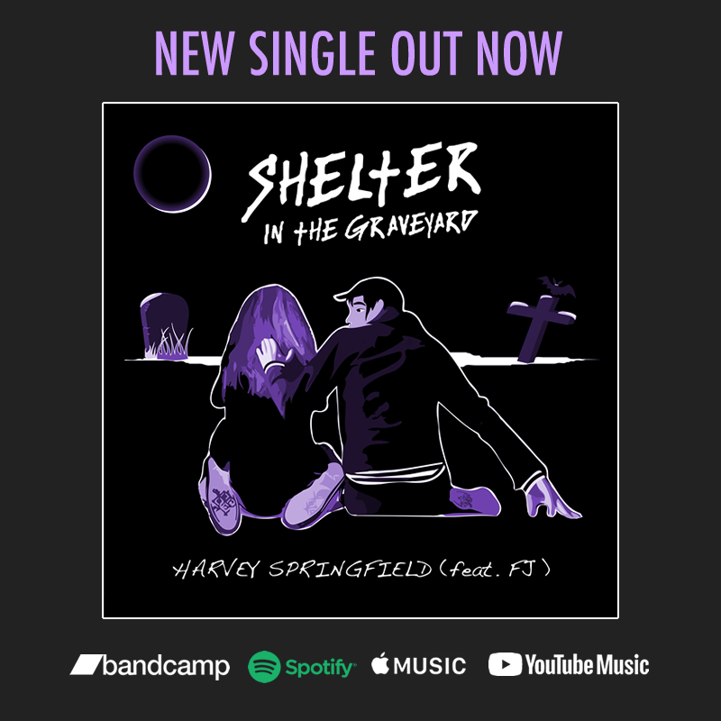 New single "Shelter in the Graveyard (feat. FJ)" out now on Spotify, Apple Music, YouTube Music and Bandcamp.